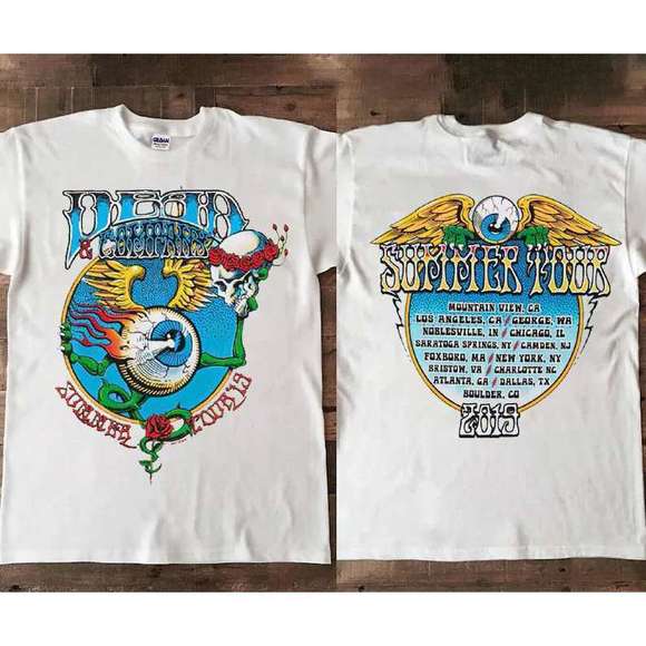 Dead And Company Summer Tour 2 Sided T Shirt - Picture 1 of 4